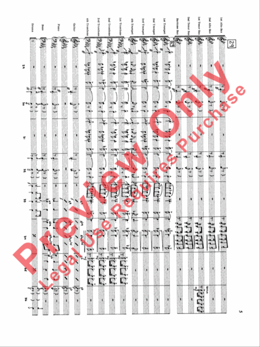 Original Big Band Sounds Big Band scores gallery preview page 6