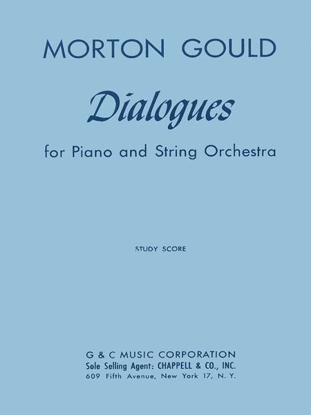 Dialogues For Piano And String Orchestra Study Score