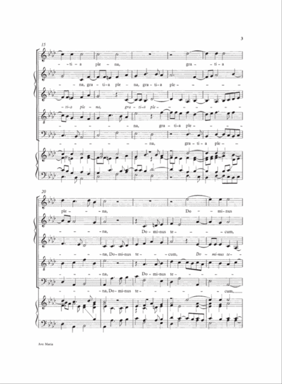 Ave Maria A Cappella scores gallery preview page 3