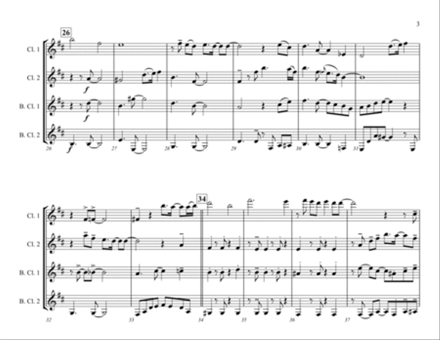 Death Of A Bachelor Death Of A Bachelor Woodwind Quartet scores gallery preview page 3