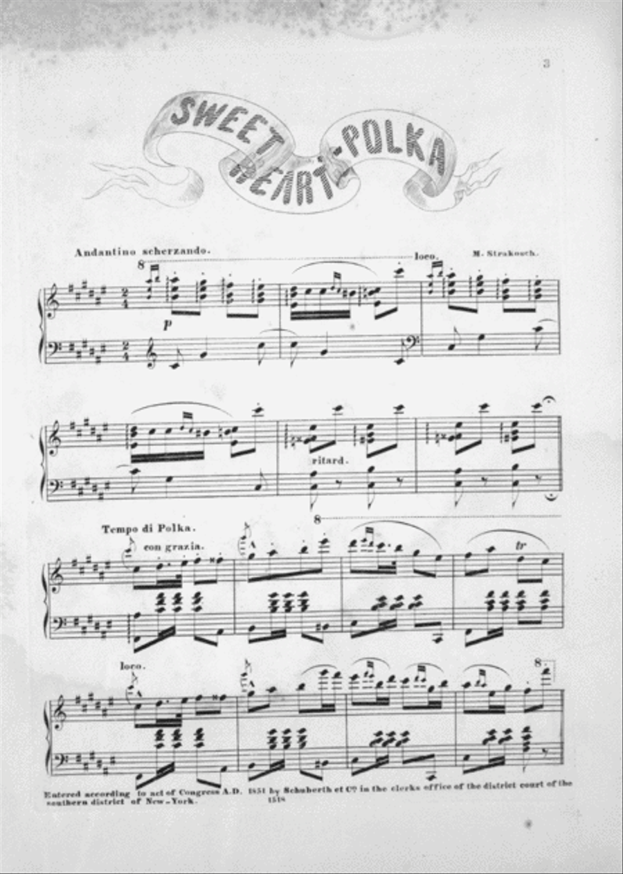 (Liebchen) SweetHeart's Polka. Morceau de Concert for Piano Piano Solo scores gallery preview page 2