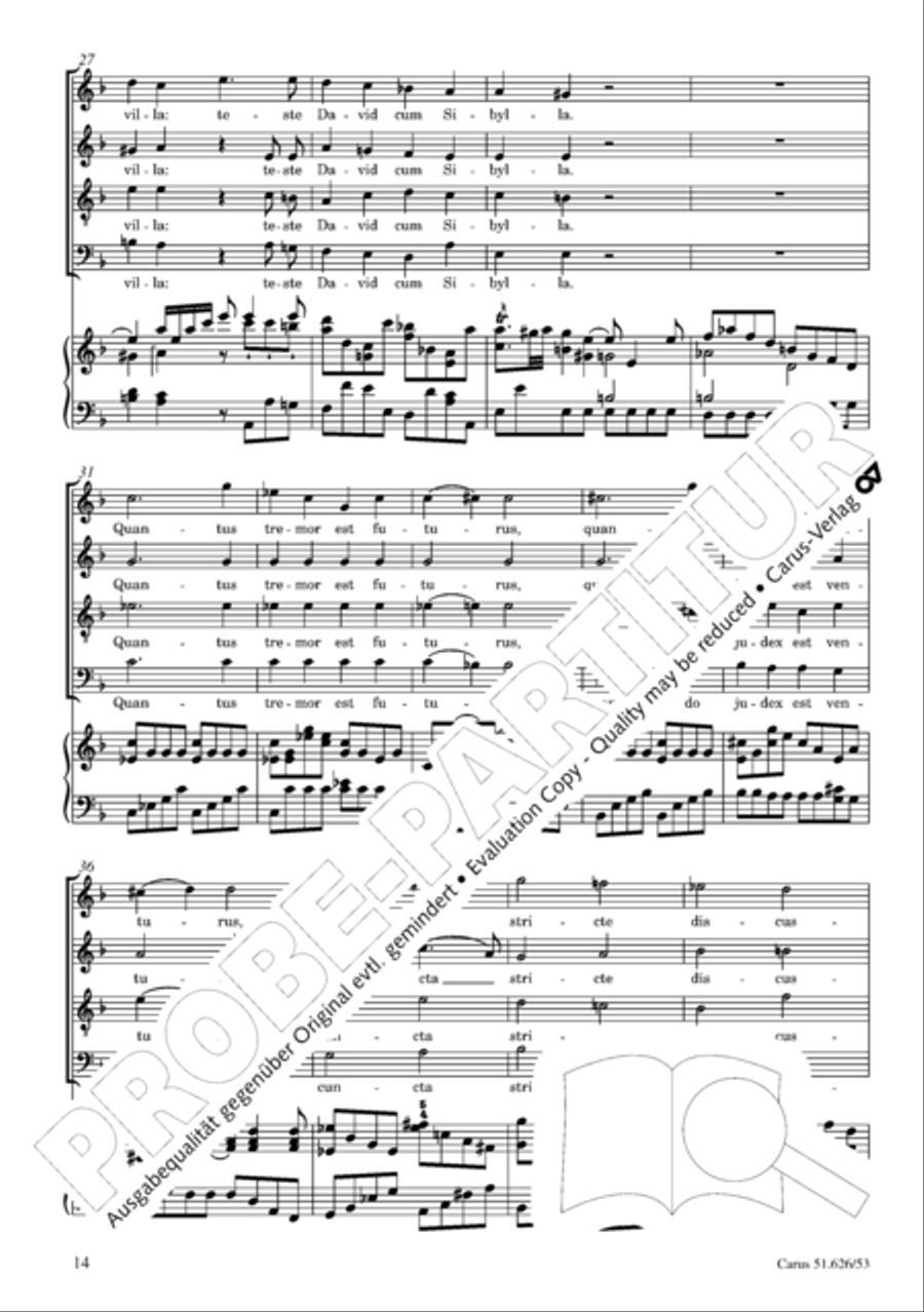 Requiem 4-Part scores gallery preview page 21