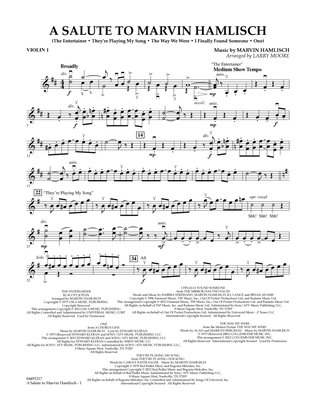 A Salute To Marvin Hamlisch - Violin 1