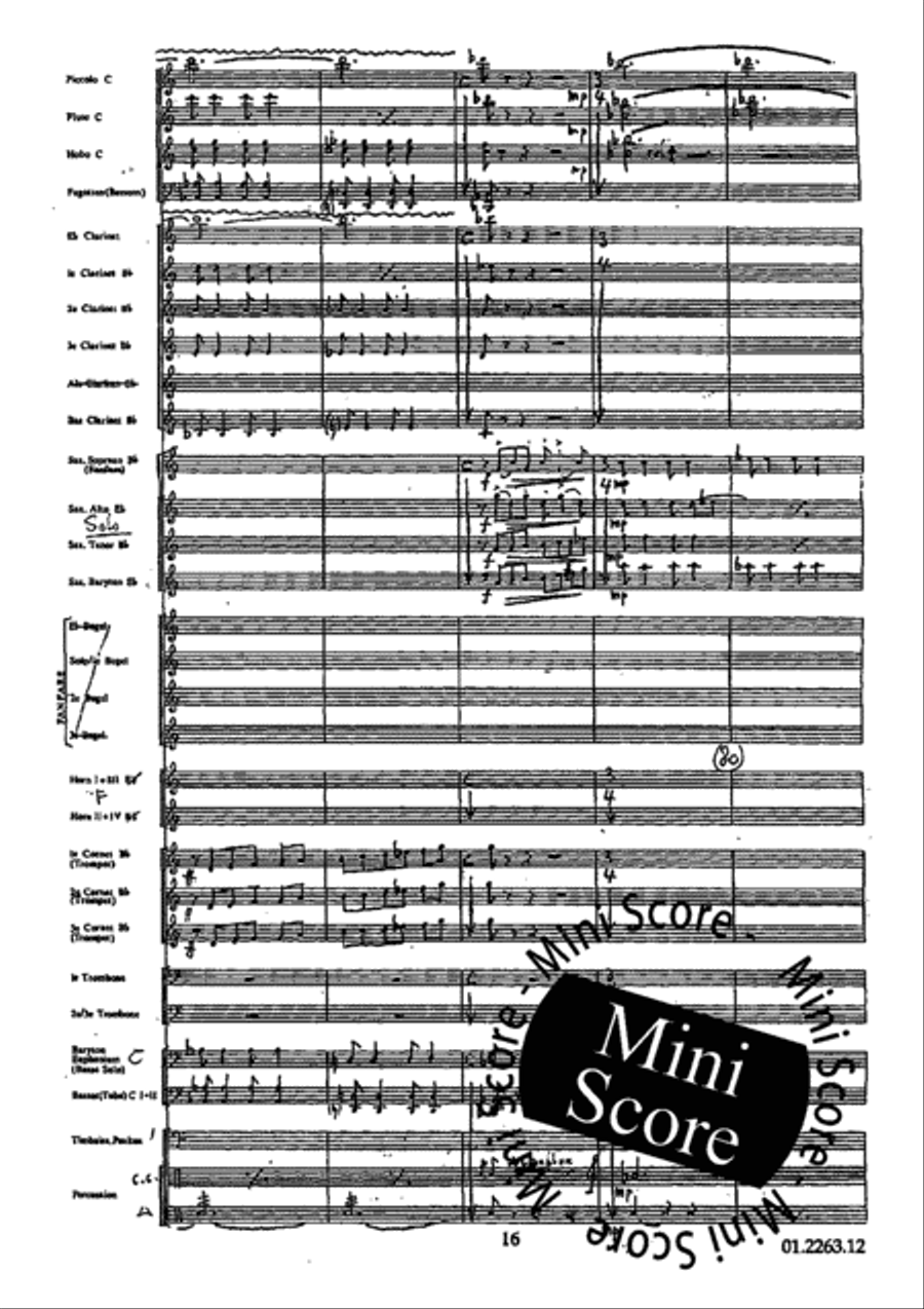 Concerto Grosso Concert Band scores gallery preview page 20