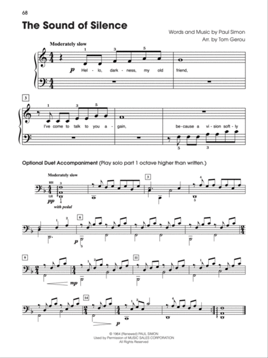 Generations -- Baby Boomers (1964--1974), Book 2 Piano Solo scores gallery preview page 4