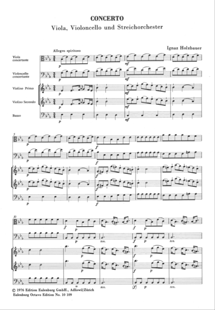 Concerto for viola and cello Viola Solo scores gallery preview page 2