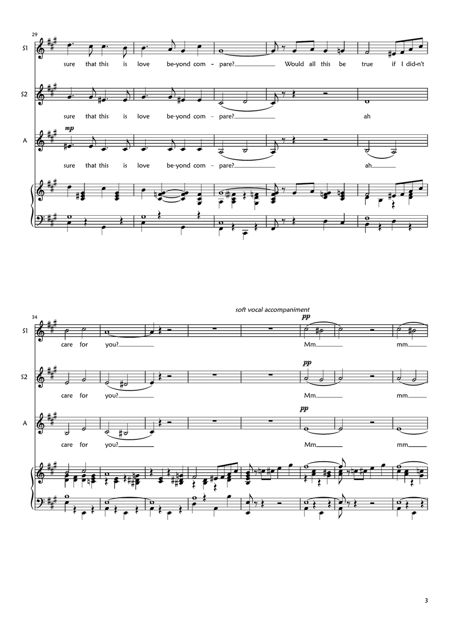 If I Didn't Care SSA scores gallery preview page 3