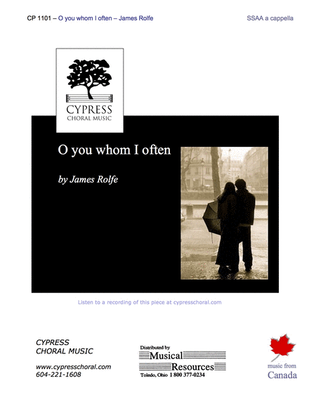Book cover for O You Whom I Often