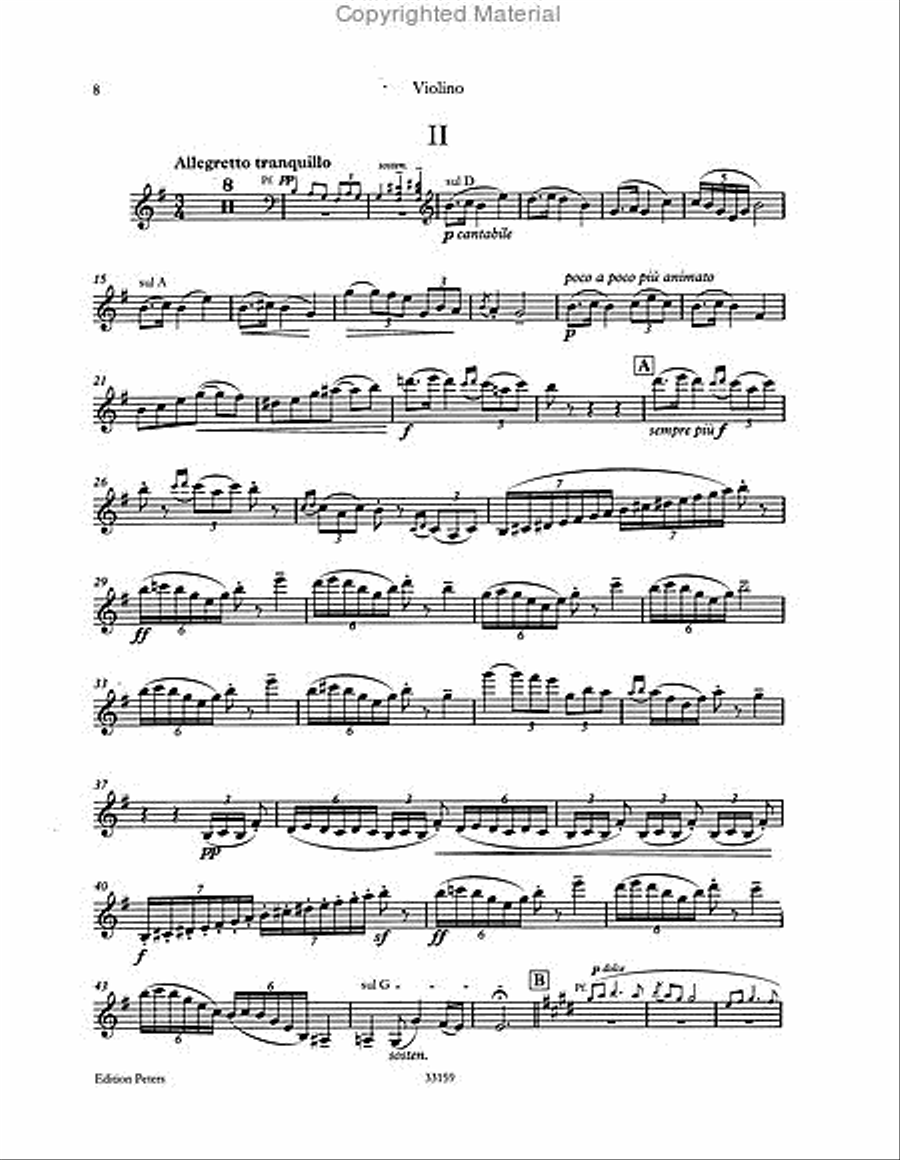 Violin Sonata No. 2 in G Op. 13 Violin Solo scores gallery preview page 3