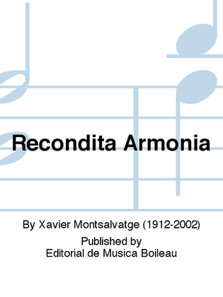 Book cover for Recondita Armonia