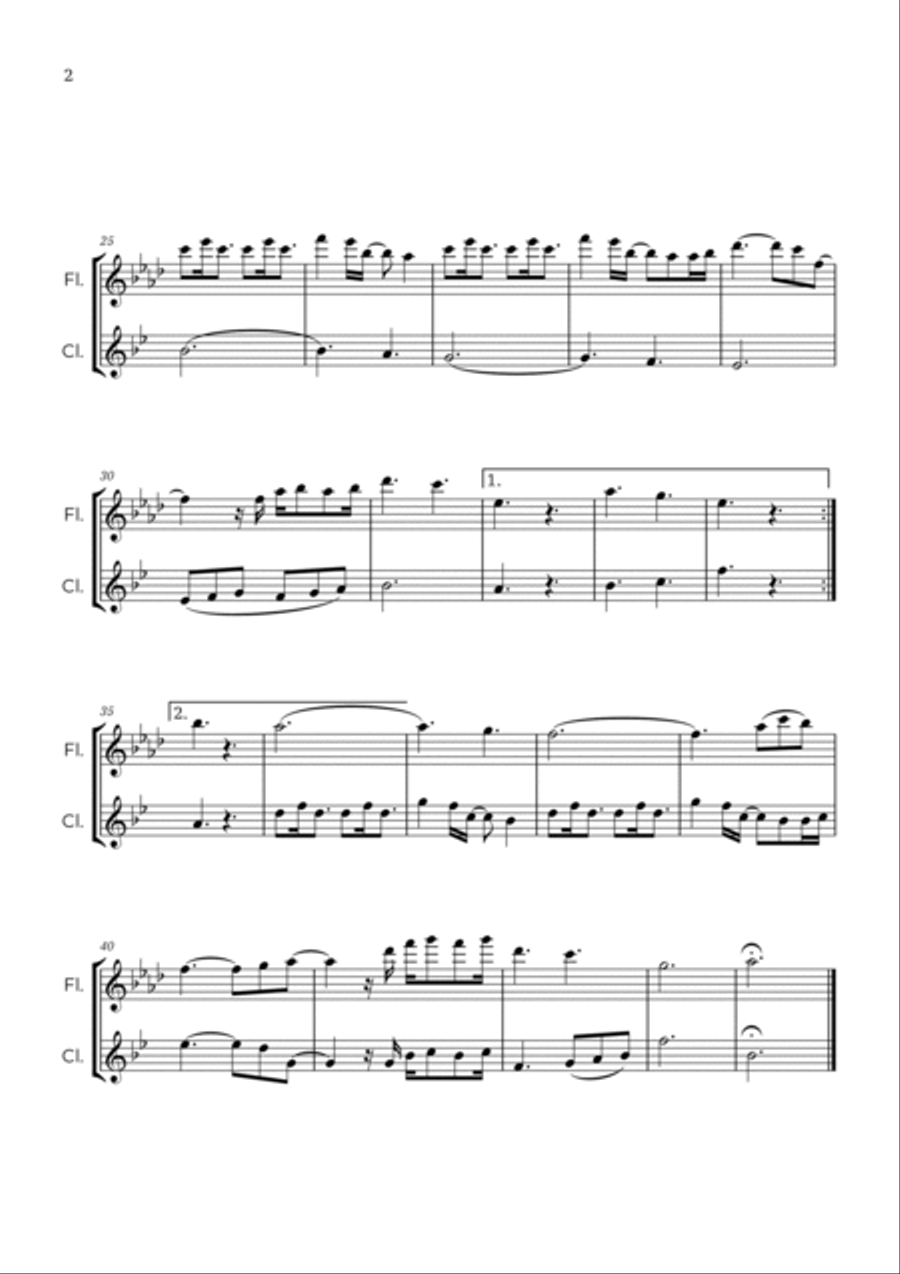 A Thousand Years A Thousand Years Woodwind Duet scores gallery preview page 3