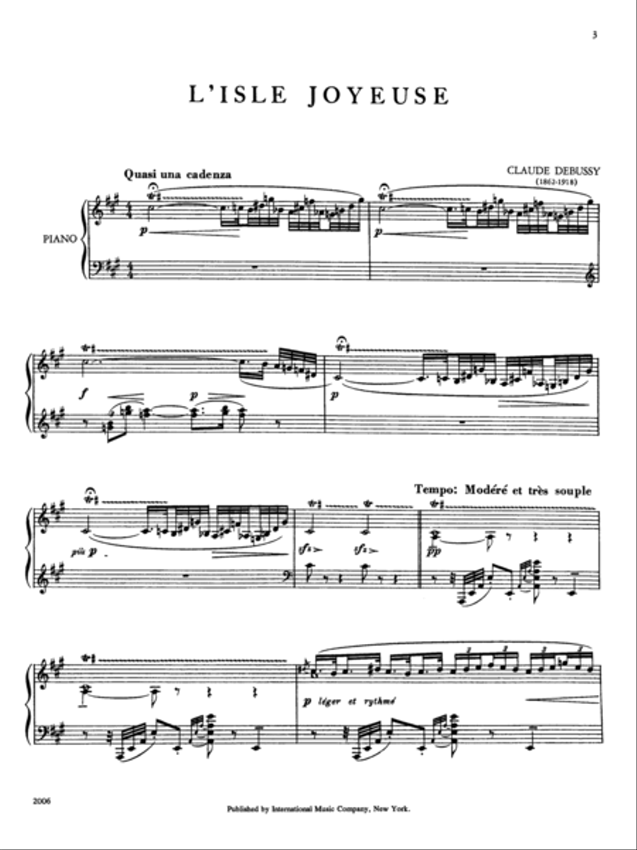 L'Isle Joyeuse Piano Solo scores gallery preview page 2