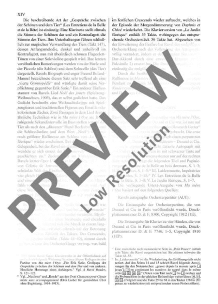 Ma Mère L'Oye Orchestra scores gallery preview page 15