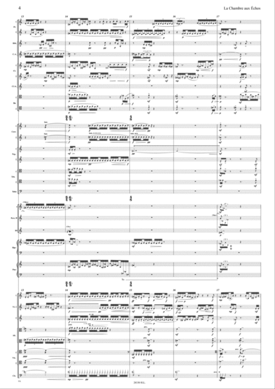 La Chambre aux echos La Chambre aux echos Score scores gallery preview page 5