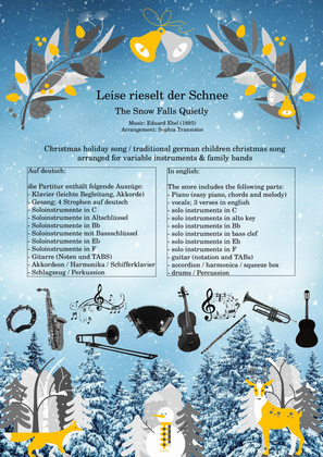 Leise rieselt der Schnee (The Snow Falls Quietly) for family band