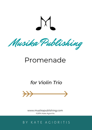 Book cover for Promenade - for Young Violin Trio