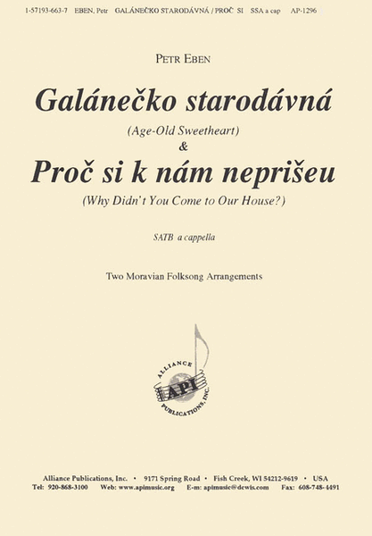 Galanecko Starodavna and Proc Si K Nam Nepriseu