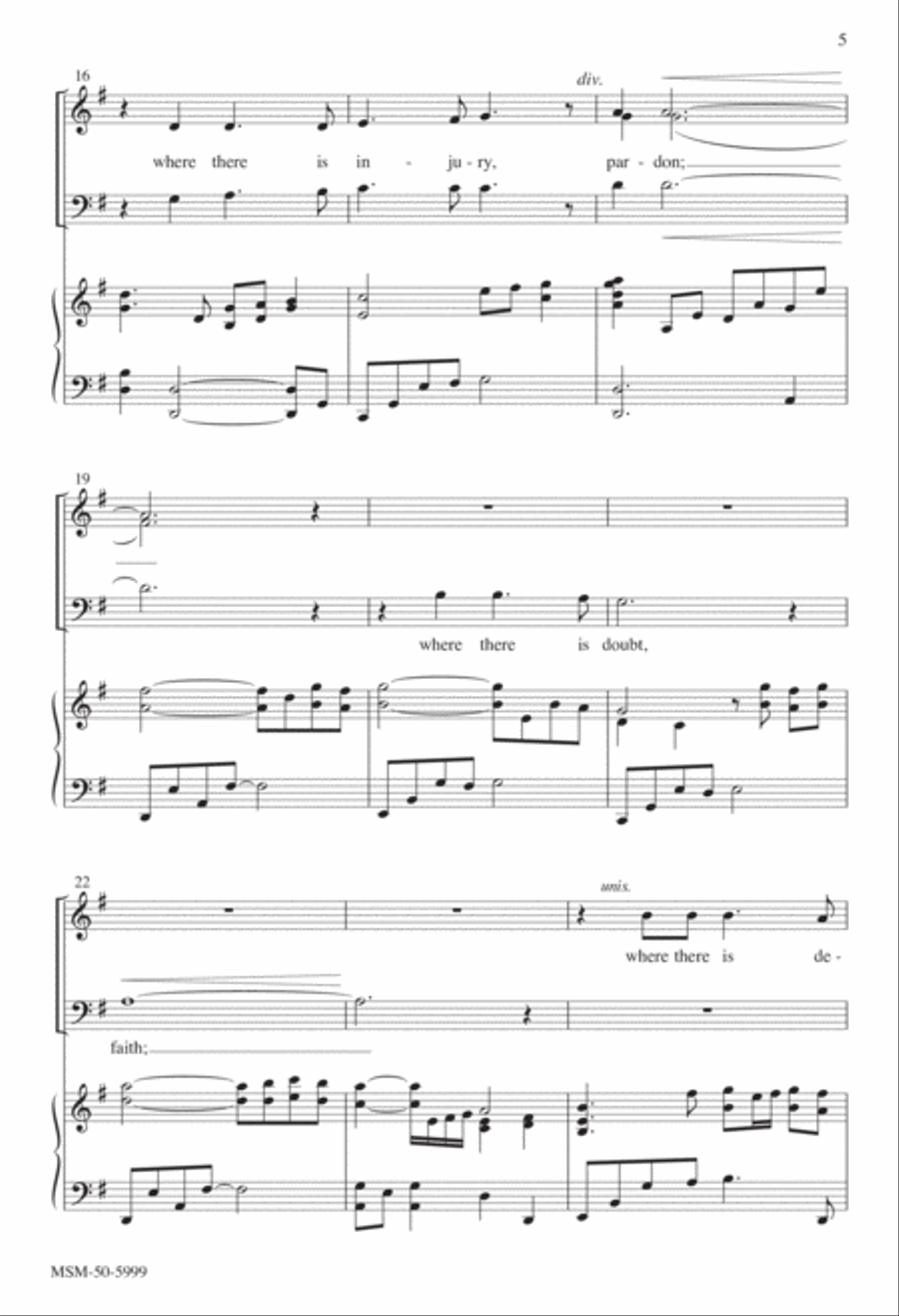 Make Me an Instrument of Your Peace 3-Part scores gallery preview page 4