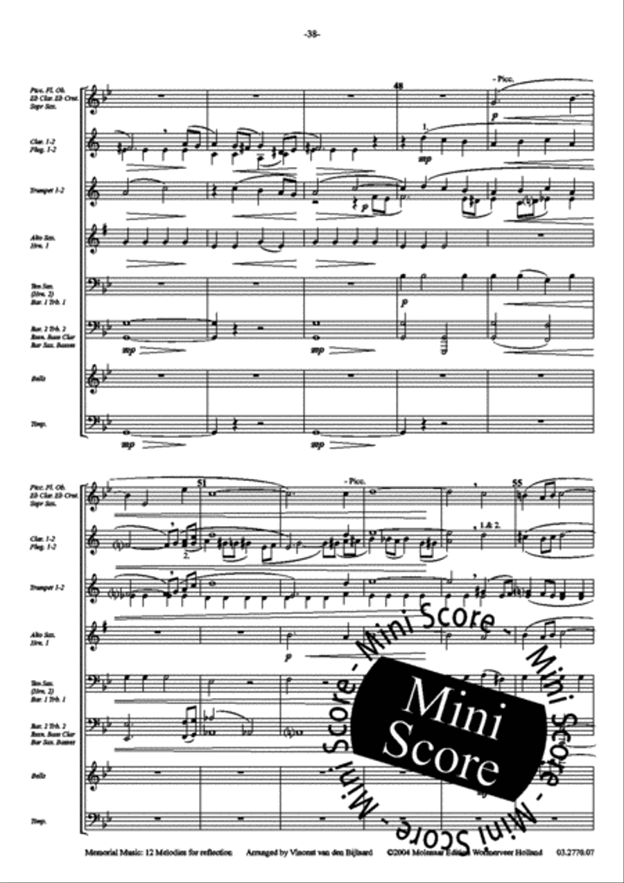 Memorial Music Fanfare Band scores gallery preview page 40