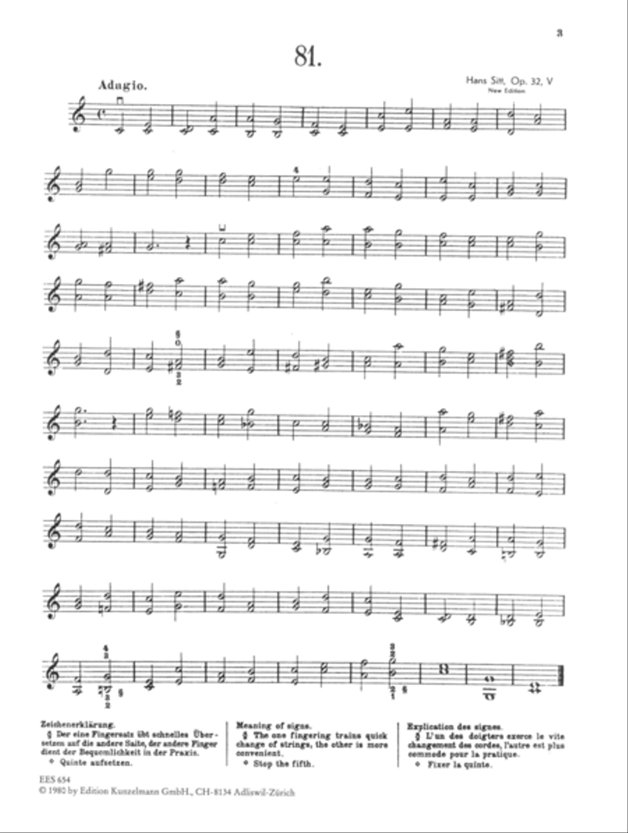 20 studies: Double stops Violin Solo scores gallery preview page 2