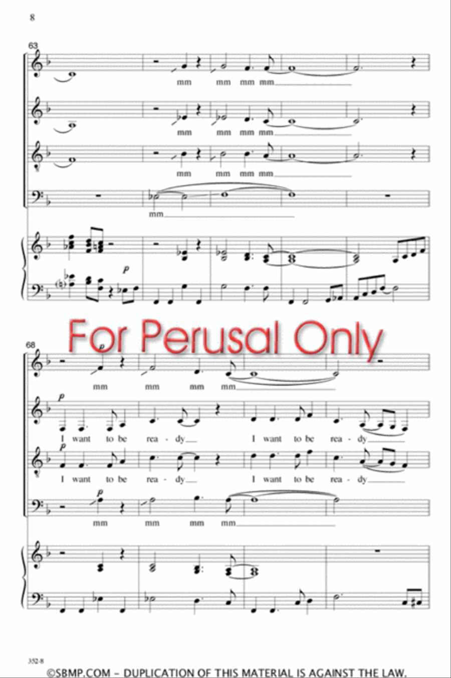 Walk in Jerusalem - SATB Octavo 4-Part scores gallery preview page 8