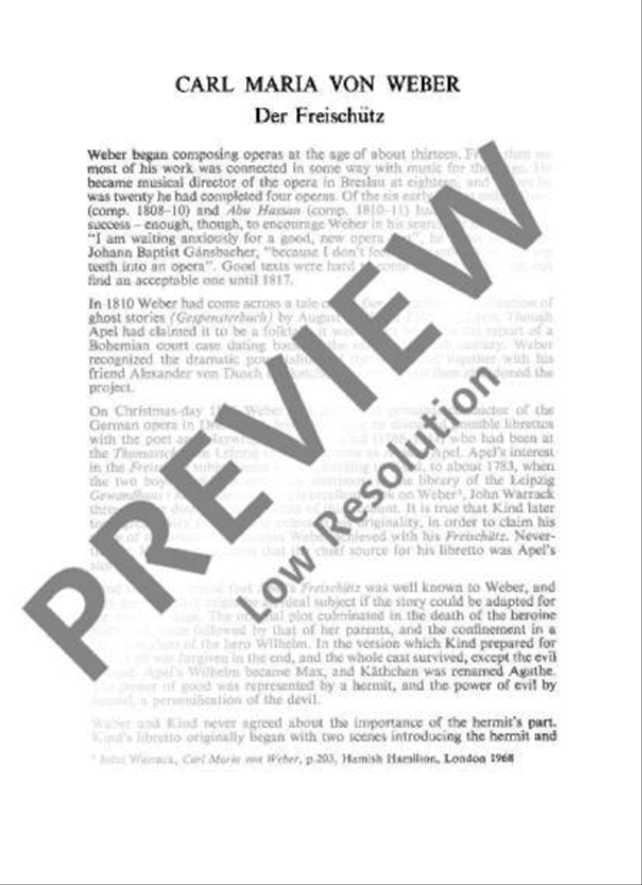 Der Freischütz Choir scores gallery preview page 4