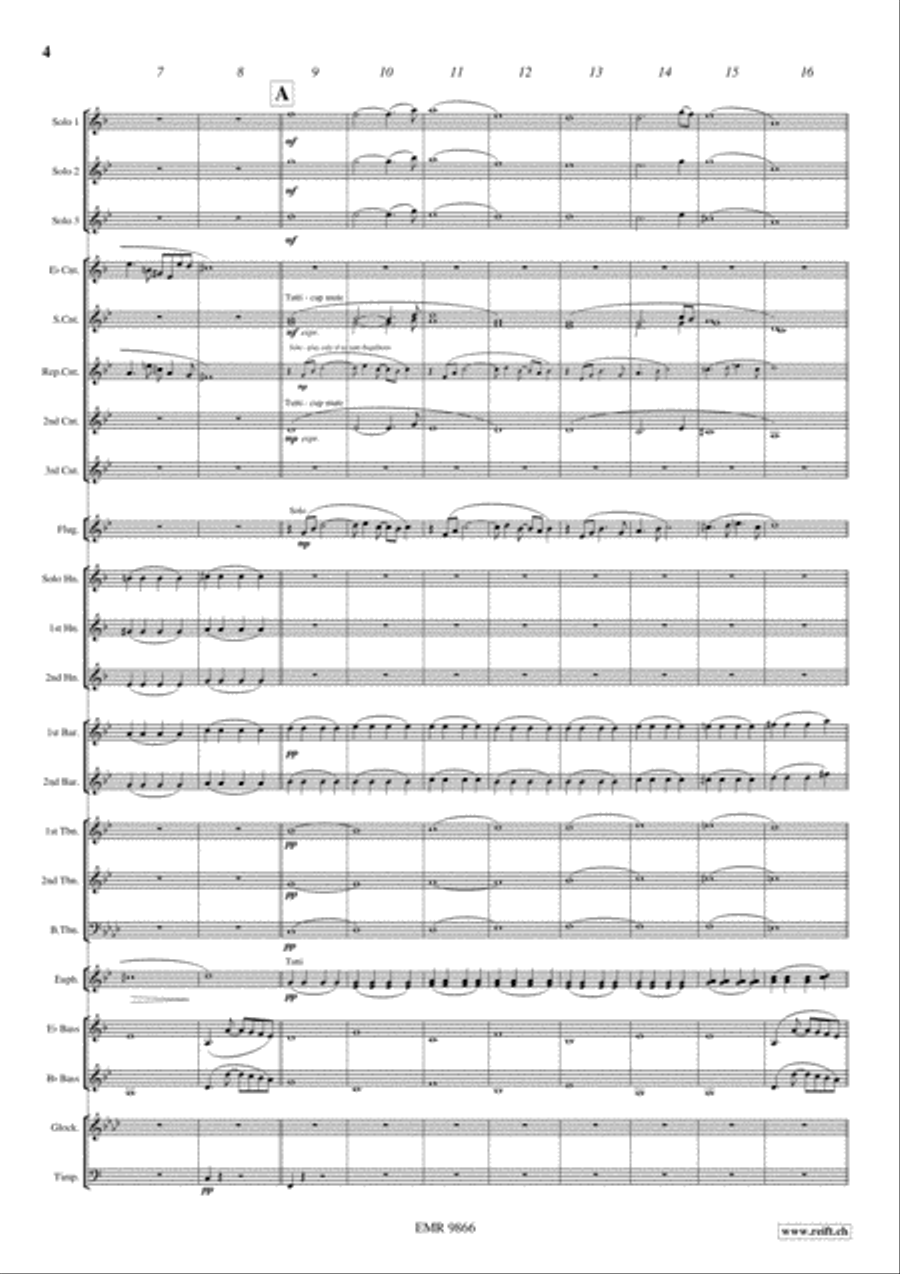 Ave Maria Brass Trio scores gallery preview page 4