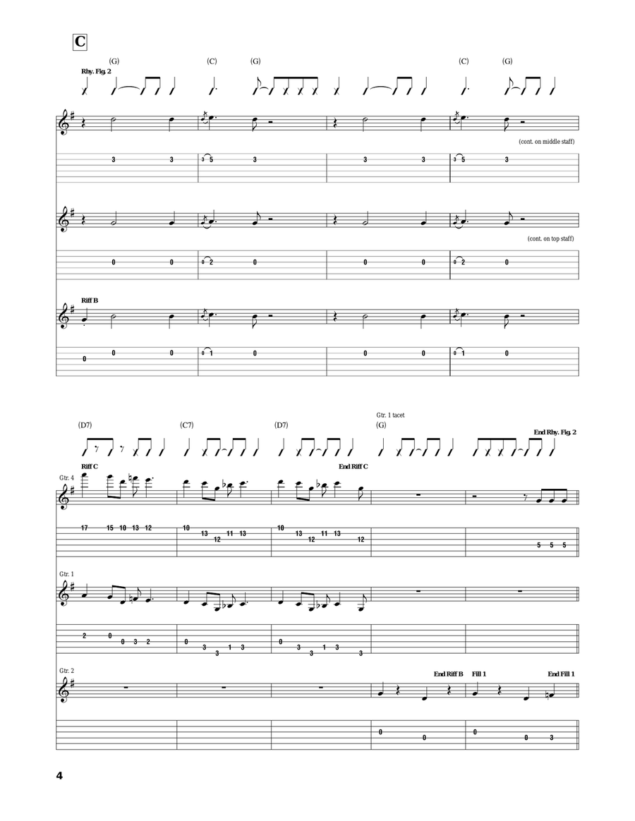 Bossa Nova Baby Acoustic Guitar scores gallery preview page 4