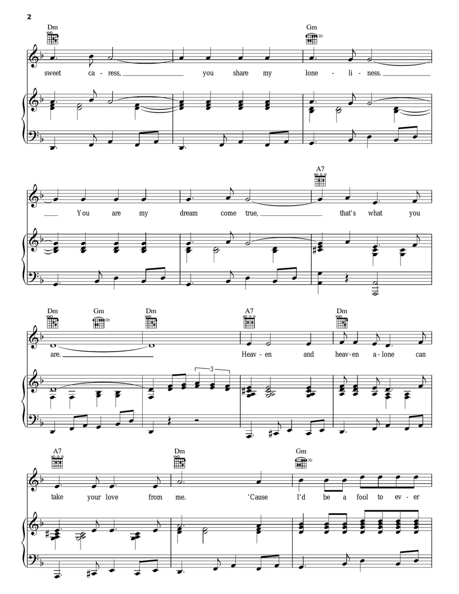 You Are My Destiny You Are My Destiny Piano, Vocal, Guitar scores gallery preview page 2