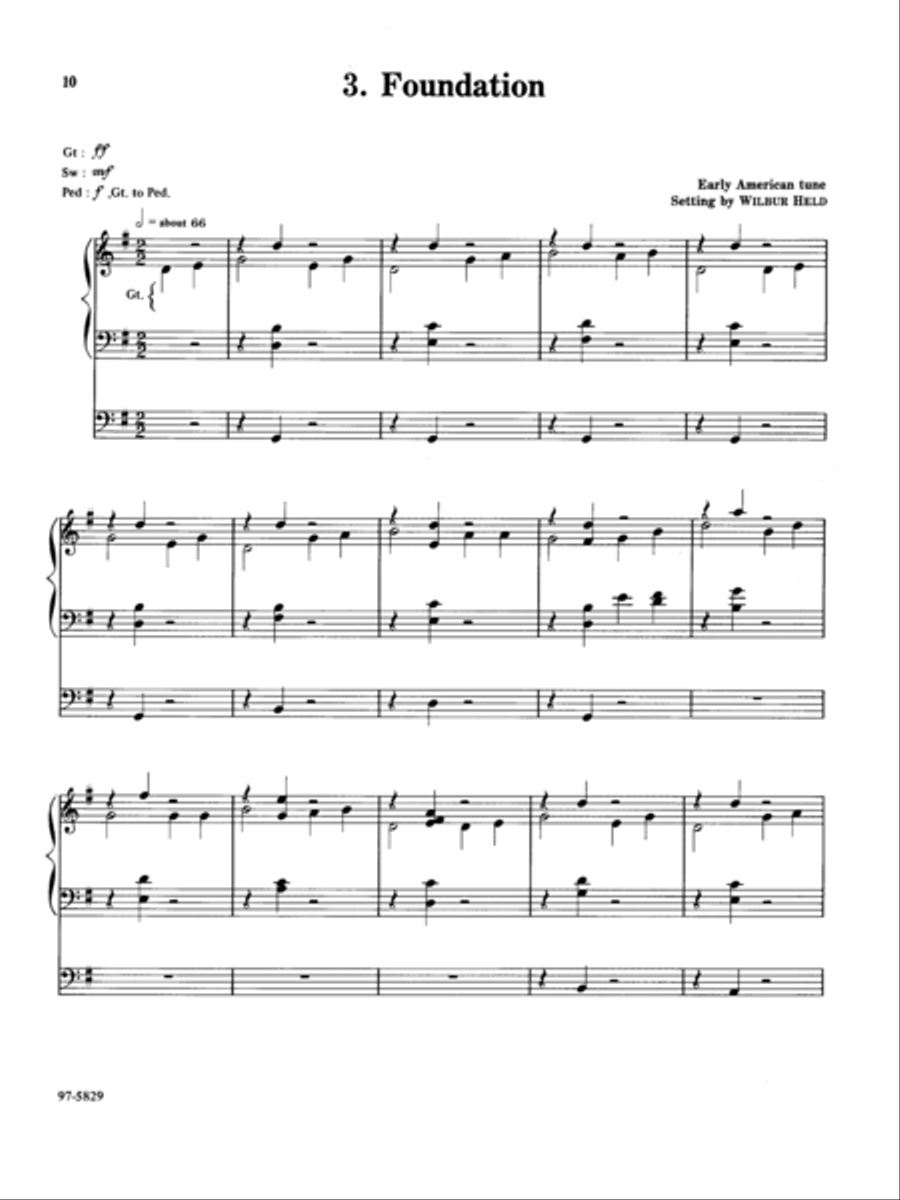 Seven Settings of American Folk Hymns Organ scores gallery preview page 5