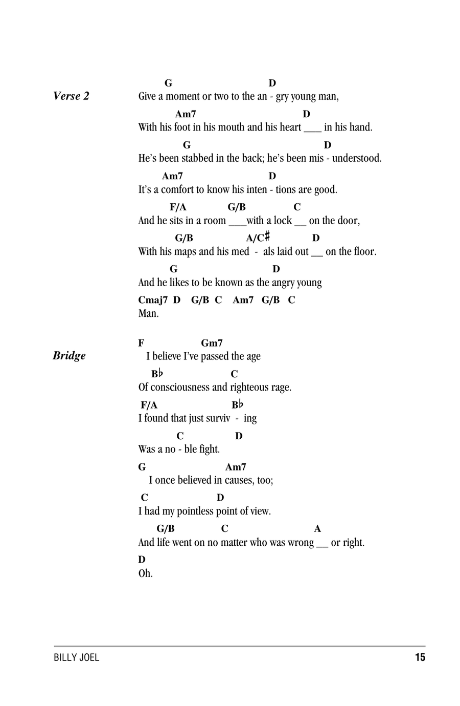 Angry Young Man Angry Young Man Piano scores gallery preview page 2