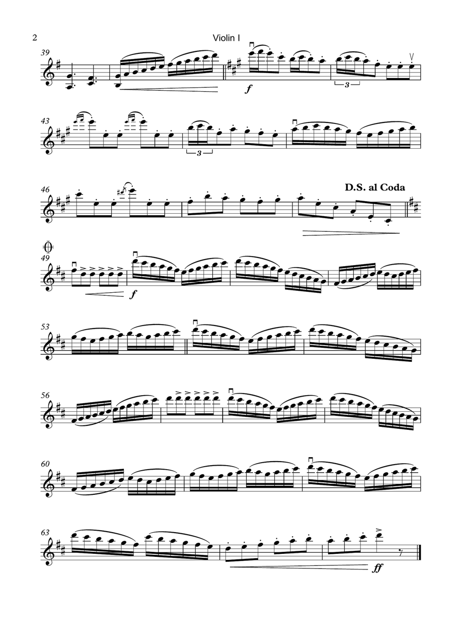 Pennywhistle Jig from the film THE MOLLY MAGUIRES String Quartet scores gallery preview page 4