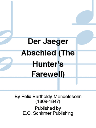 Book cover for Der Jaeger Abschied (The Hunter's Farewell)