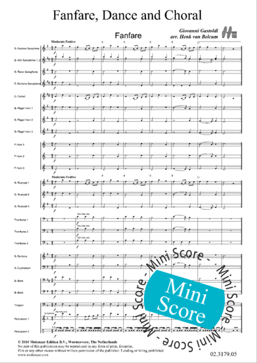 Fanfare, Dance and Choral Choir scores gallery preview page 7
