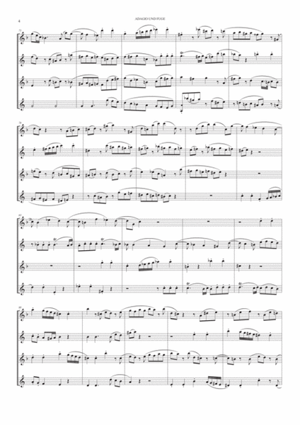 Adagio and Fugue Kv 546 for Saxophone Quartet image number null