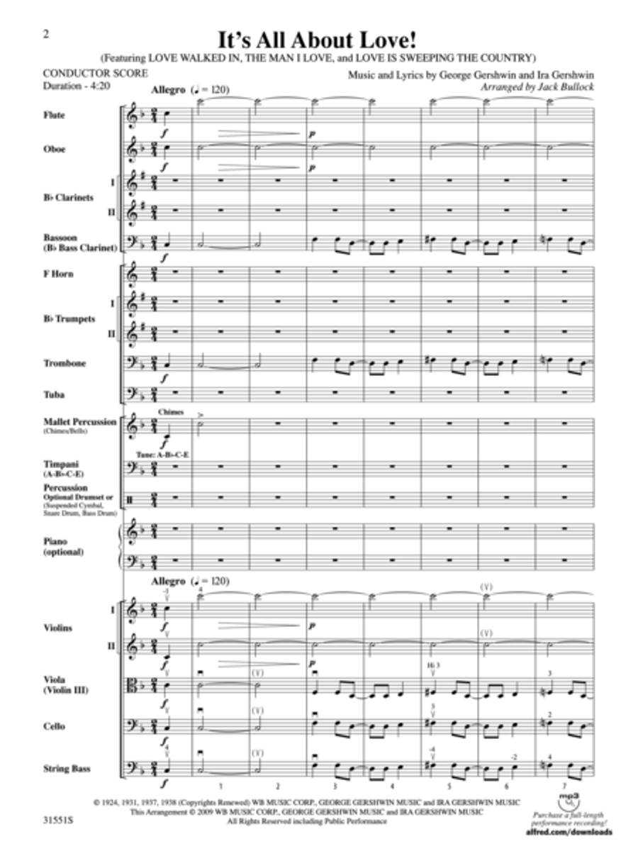 It's All About Love! (score only) Full Orchestra scores gallery preview page 2