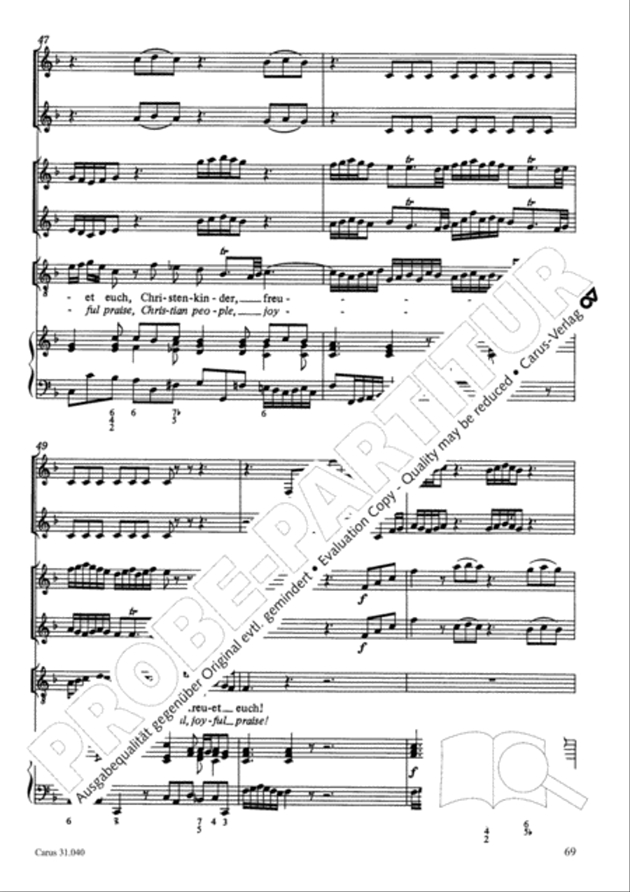 Christ was manifested for this purpose (Dazu ist erschienen der Sohn Gottes) ATB scores gallery preview page 70