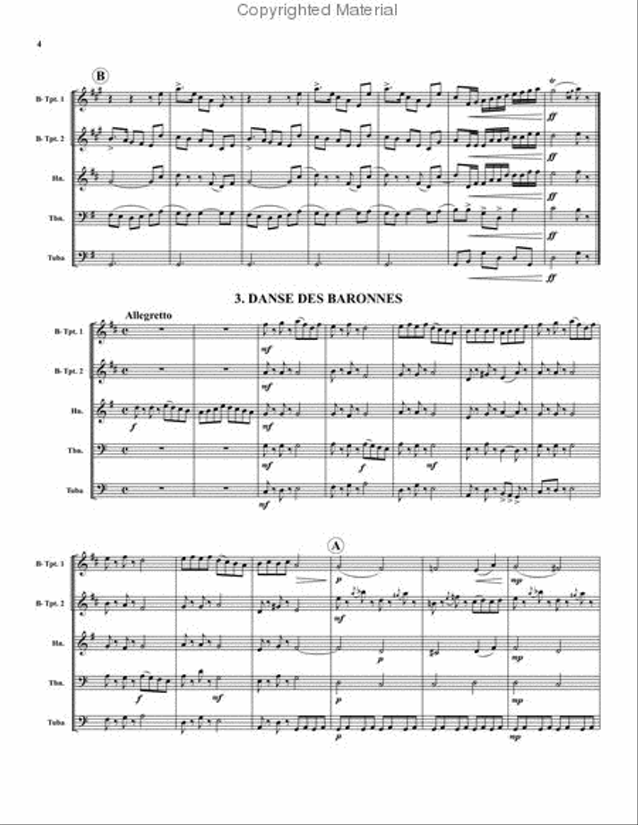 Sleeping Beauty Suite Sleeping Beauty Suite Brass Quintet scores gallery preview page 3