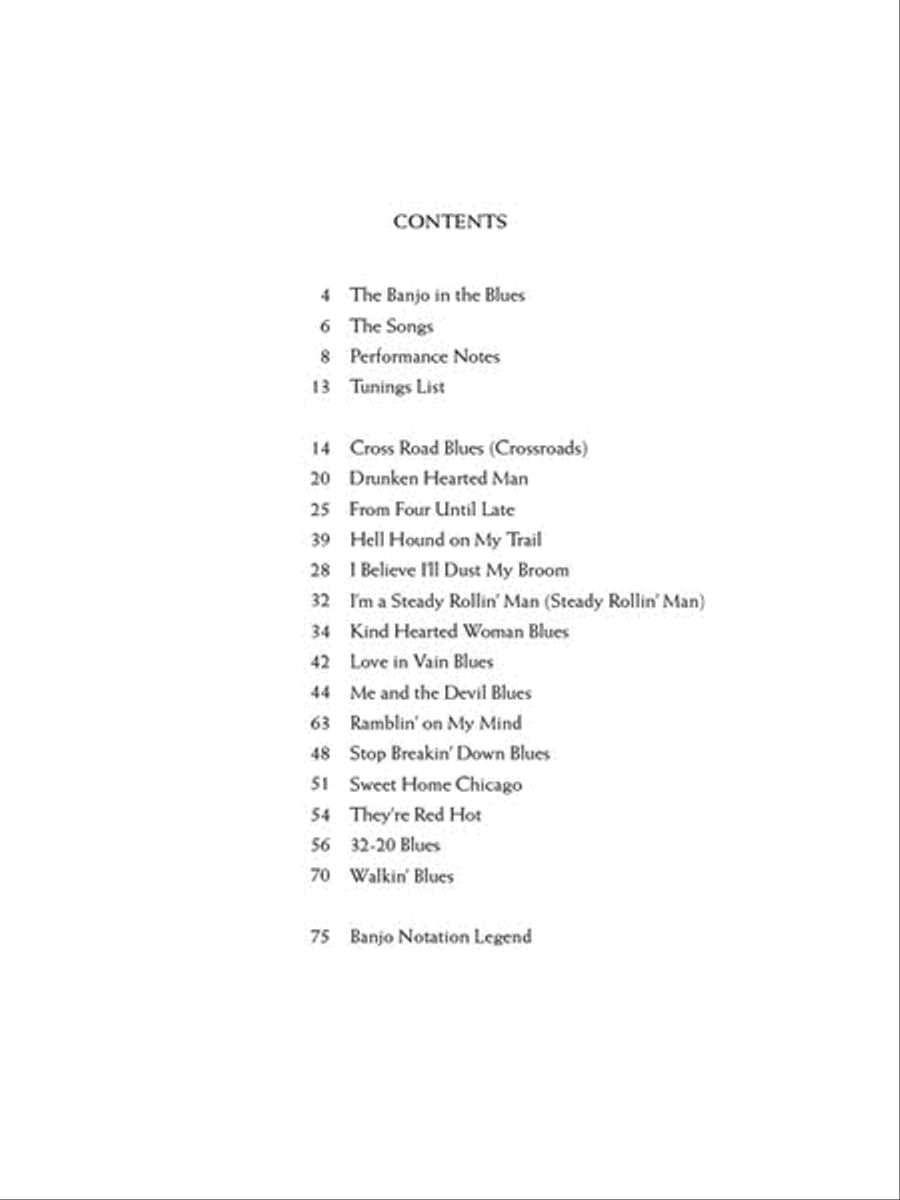 Robert Johnson for Banjo Electric Guitar scores gallery preview page 2