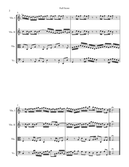Cantata Herz und Mund und Tat und Leben (J.S. Bach BWV 147) for String Quartet image number null