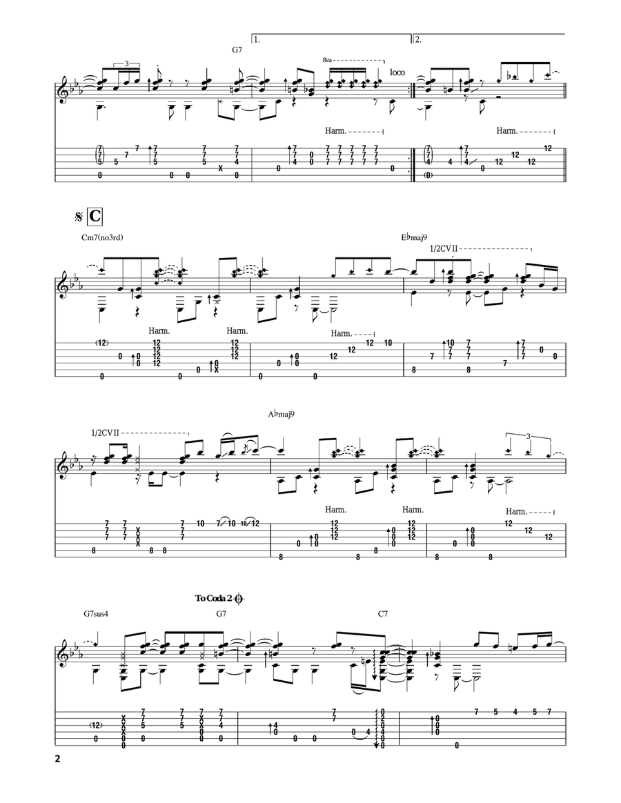 Crazy Crazy Acoustic Guitar scores gallery preview page 2