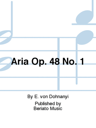 Aria Op. 48 No. 1