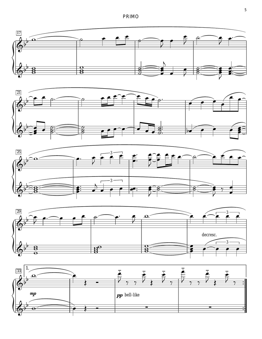 Endless Love Piano Duet scores gallery preview page 4
