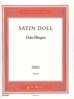 Book cover for Ellington D Satin Doll (bock)