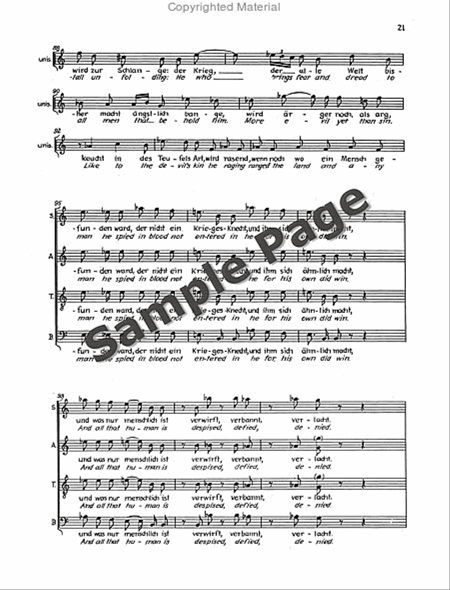 Der Tod Zu Basel Vocal Score 4-Part scores gallery preview page 24