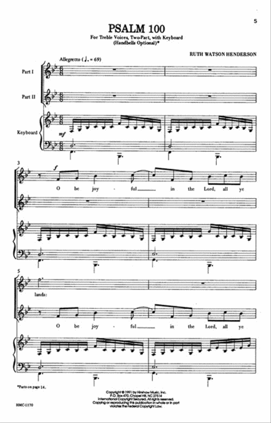 Psalm 100 Psalm 100 2-Part scores gallery preview page 2