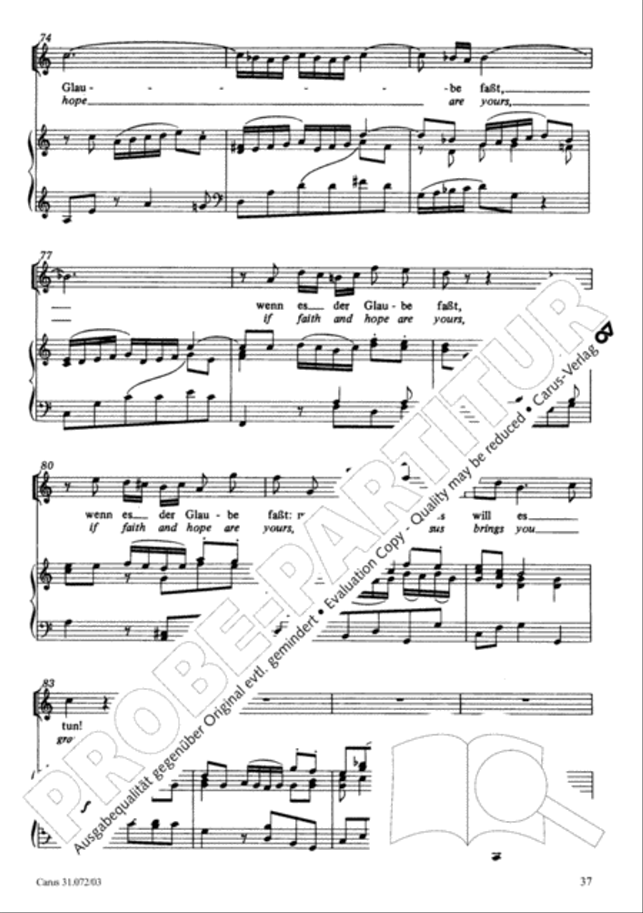 All cantate be by God's commandment (Alles nur nach Gottes Willen) 4-Part scores gallery preview page 38