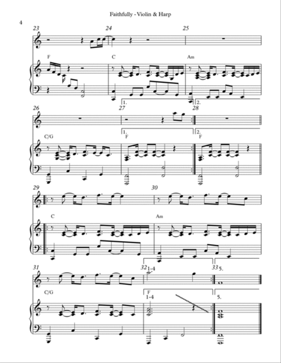 Faithfully String Duet scores gallery preview page 4