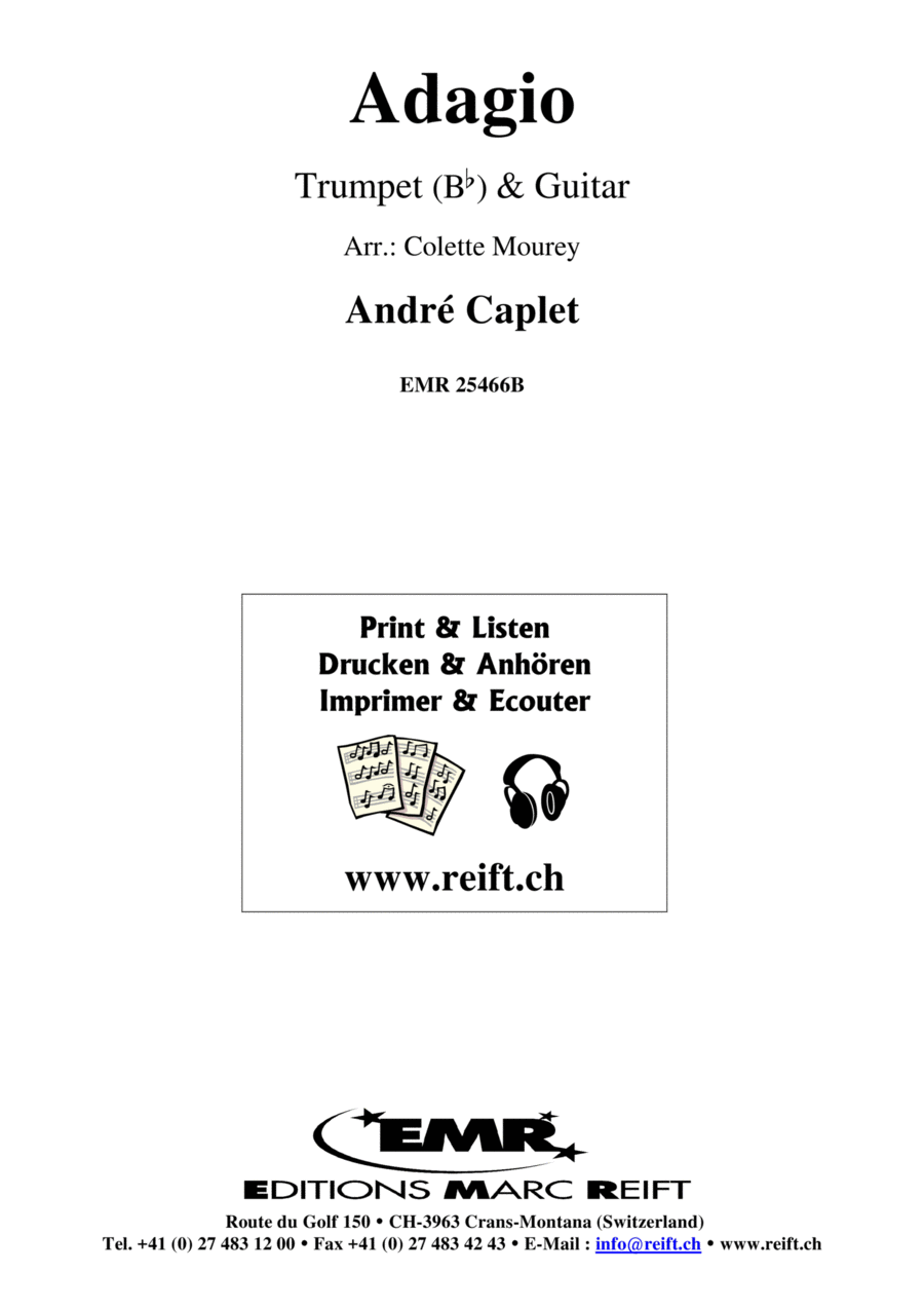 Adagio Trumpet scores gallery preview page 1