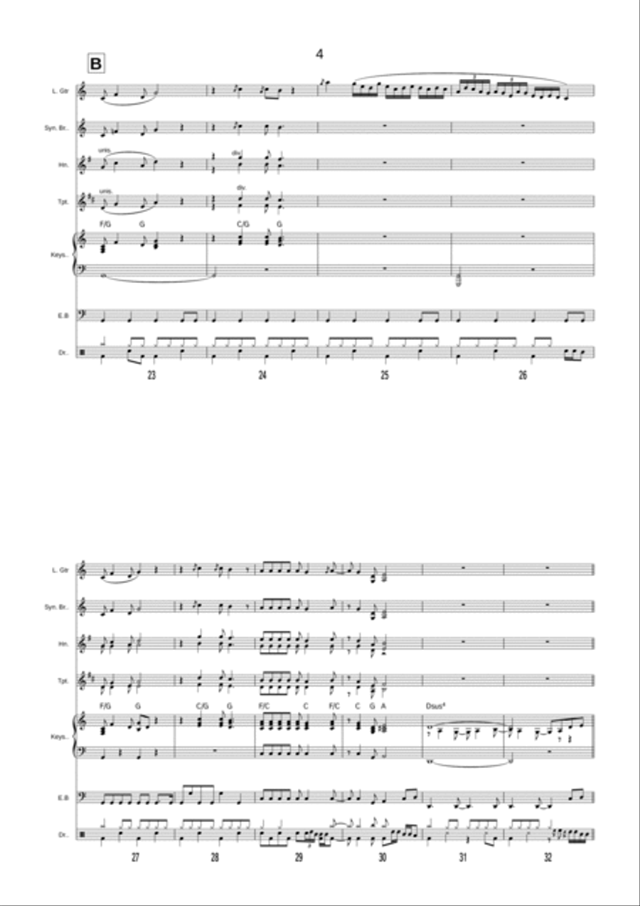 Quantum Leap Theme Horn scores gallery preview page 4